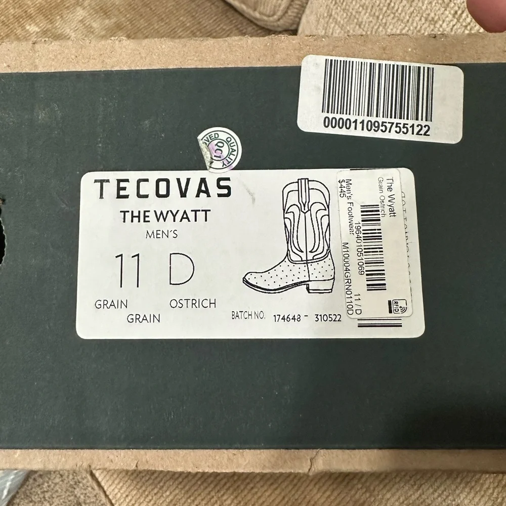 Tecovas - The Wyatt - Grain Ostrich - Picture 3 of 8